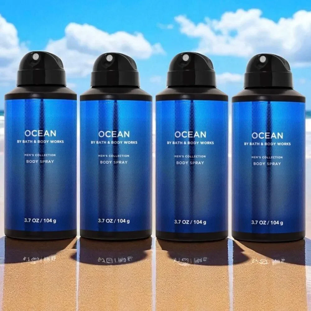 Bath & Body Works Lot of 4 OCEAN Men’s Collection Body Spray Cypress Vetiver Air